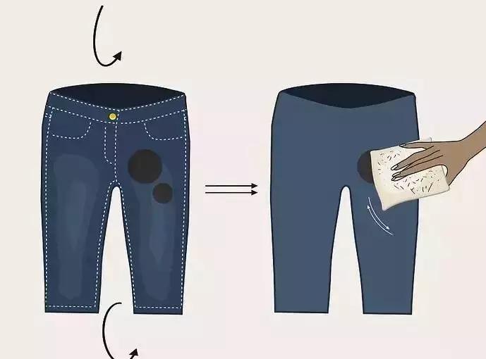 牛仔裤的油污渍如何去除,牛仔裤顽固污渍怎么去除