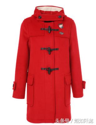 牛角扣大衣中长款毛呢外套高级感,牛角扣中长款大衣推荐