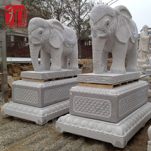 石雕大象生产全过程,中国石雕大象批发市场