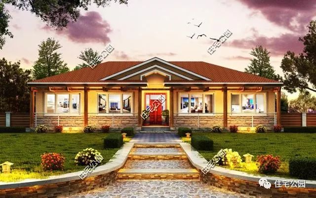 农村一层四间平房小别墅6房,农村豪华房子六层小别墅