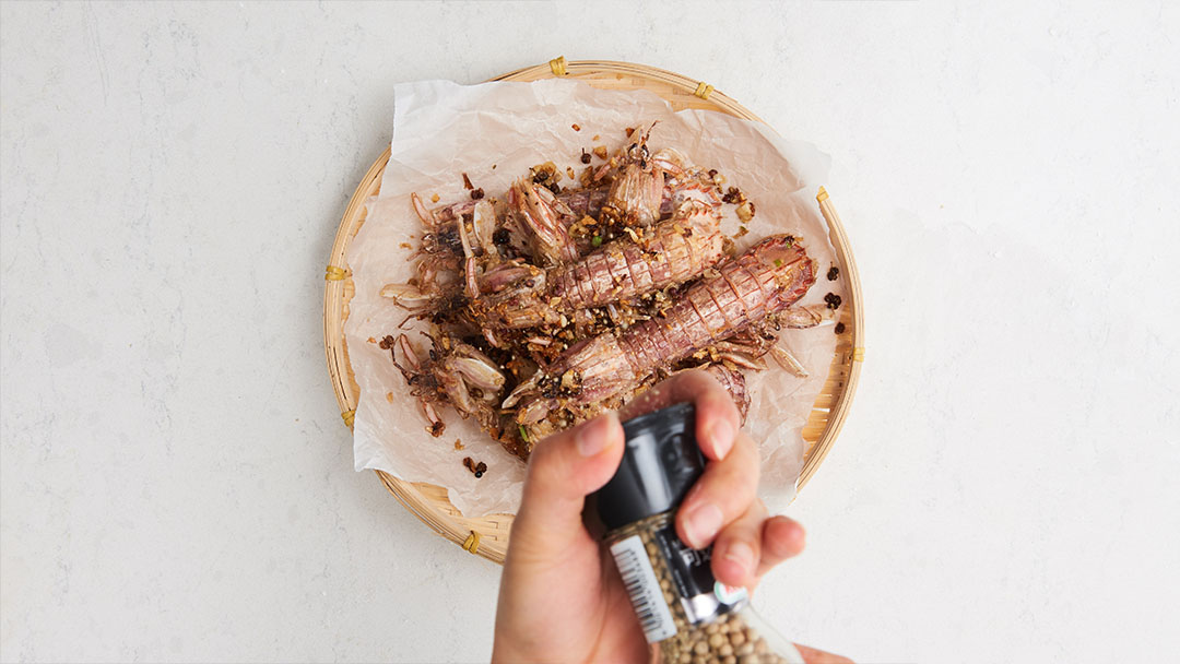 食堂椒盐皮皮虾,孙小厨椒盐皮皮虾