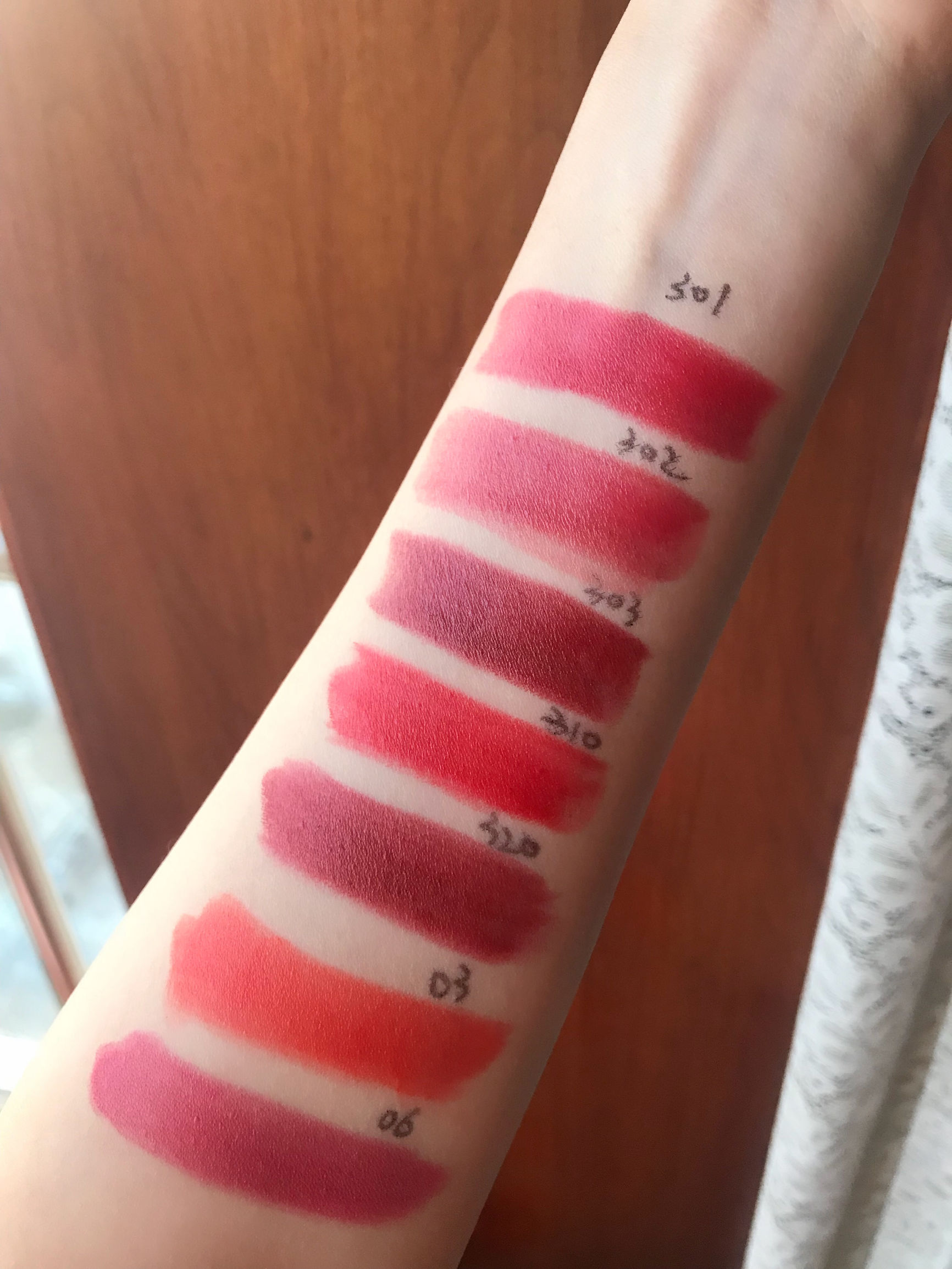 雅邦黑管口红01-24试色,雅邦黑管口红试色