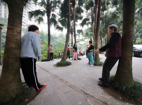 腰间盘突出撞树能治好吗,老人晨练撞树