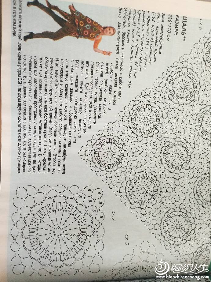 钩针最好看的紫色披肩,大气漂亮钩针披肩编织花样