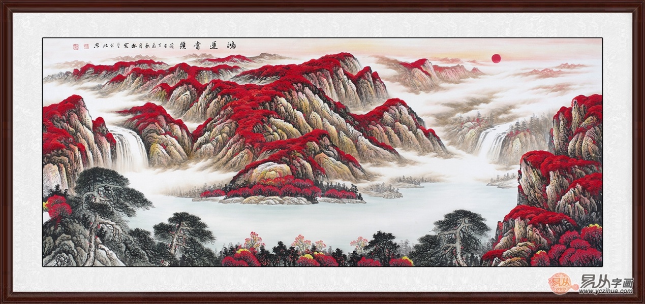 文体室挂什么字画招财运,家里挂什么字画最旺你