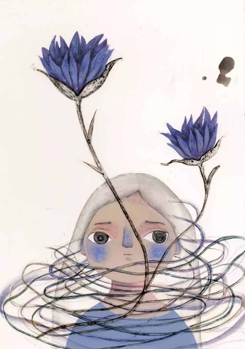 明明可以靠颜值却偏偏靠才华画画,明明能靠颜值非要靠画画