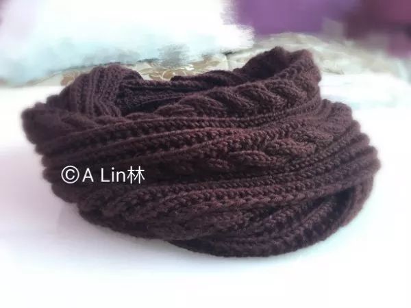 棒针圆围脖的编织教程,棒针男女同款连帽围脖教程上集