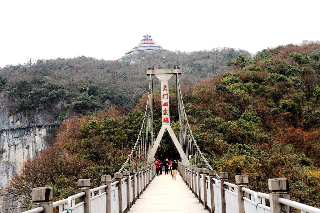 天门山景区观景,天门山生态景区