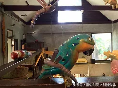 【蜜豹文创】记忆中的童年世界，清迈SilverBirch木刻动物家饰店