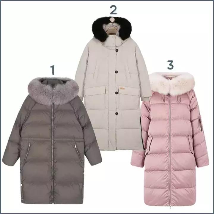 韩国长款羽绒服穿搭,韩国东大门长款羽绒服最时尚