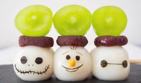 岛国一位妈妈每天为孩子做的串团子，可爱爆了！