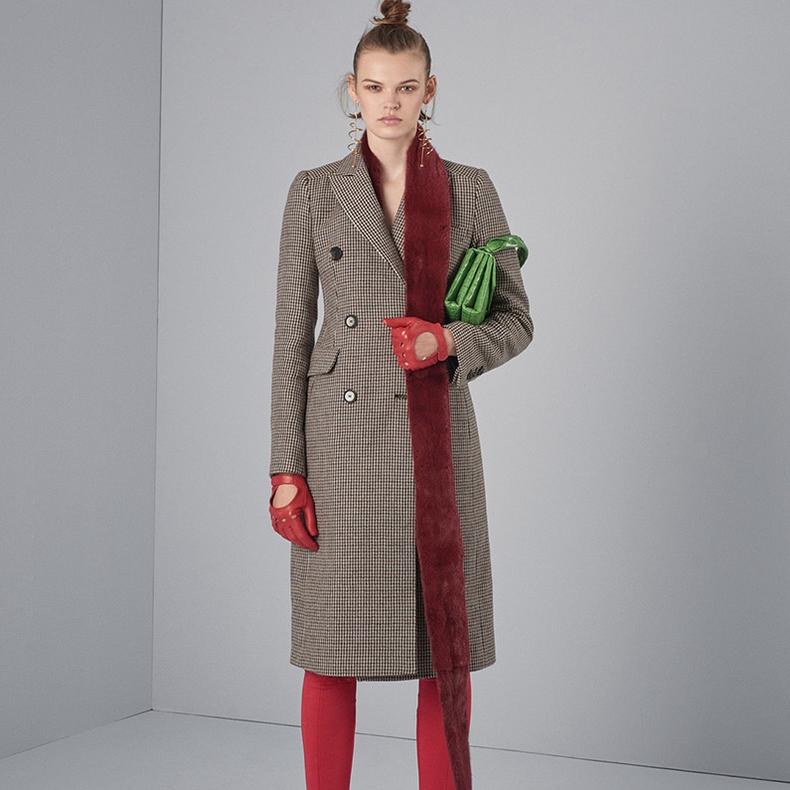 呢大衣款式女图片,女神双面呢大衣