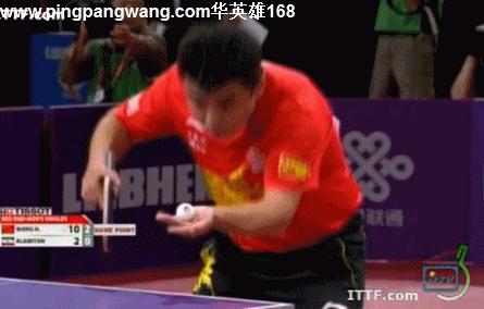 中国乒乓球十大经典发球动作,国乒高抛发球姿势合集