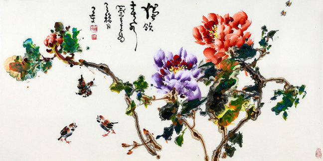 冲墨大师李长文作品,李长文水墨画欣赏