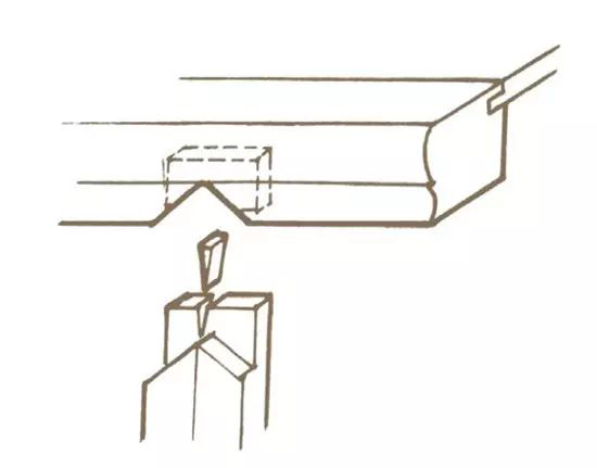 榫卯结构手绘线稿,古代家具手绘线稿