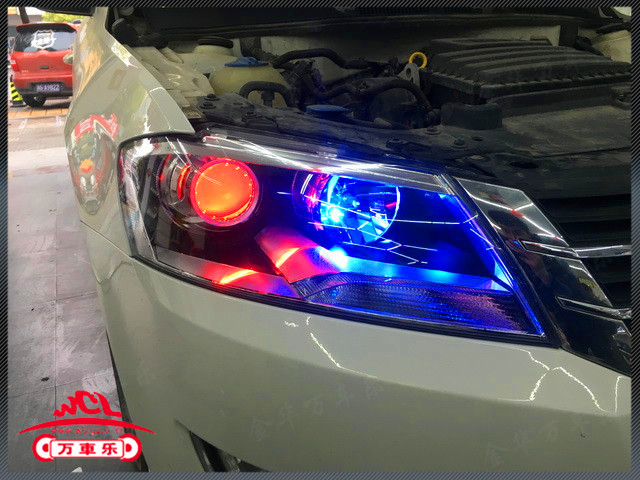 金华汽车音响改装效果图,大众朗逸plus灯光改装