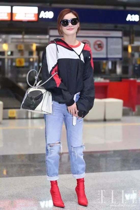 杨幂秋冬新款靴,杨幂热巴唐嫣同款