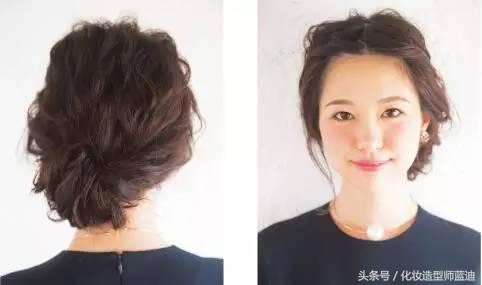 简单的盘发欧美韩系,泡面卷发型教程