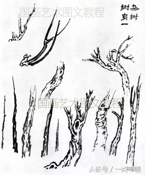 芥子园山水画技法10,芥子园国画山水画教学视频的画法