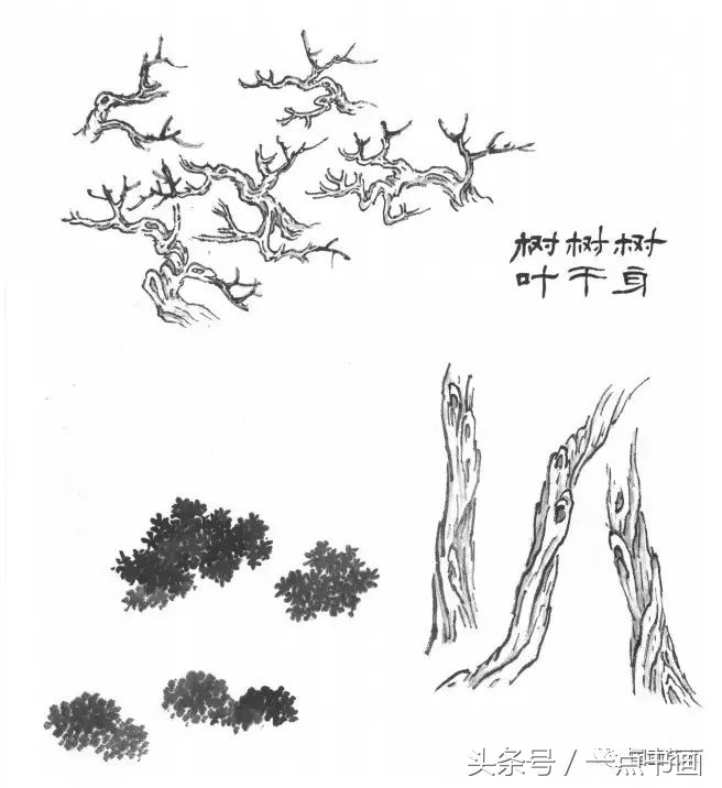 芥子园山水画技法10,芥子园国画山水画教学视频的画法