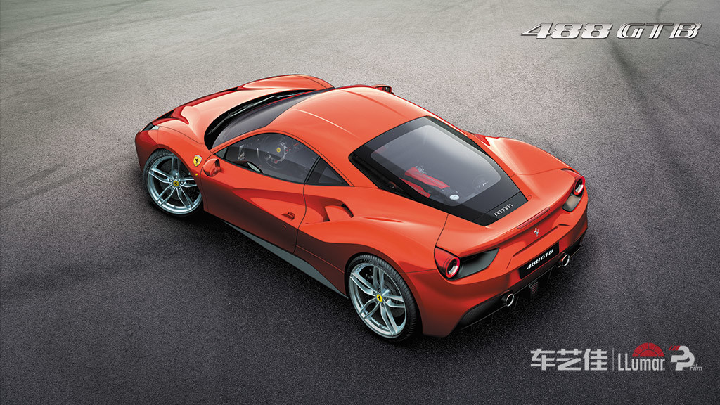 法拉利488车衣推介,法拉利488贴膜冰川蓝