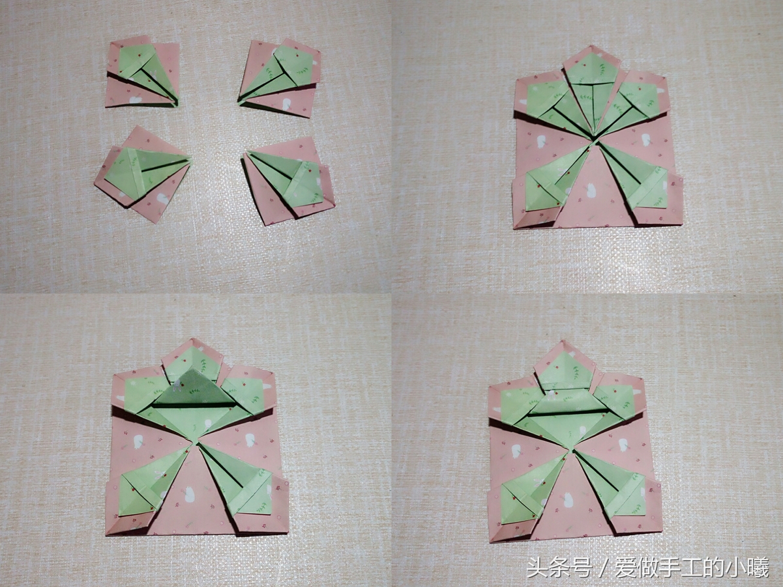 简单又漂亮的折纸大花篮,简单又漂亮的折纸花篮