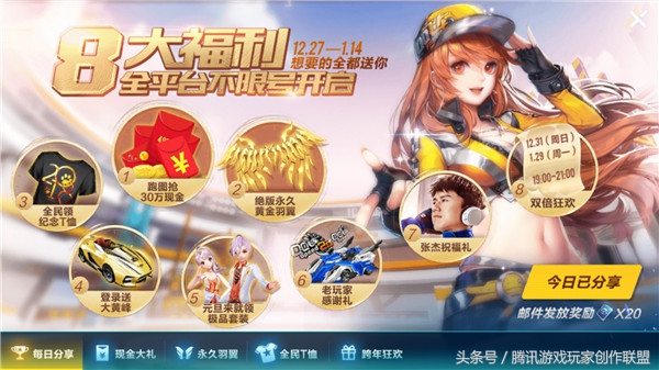 qq飞车手游福利排行,qq飞车手游有什么福利