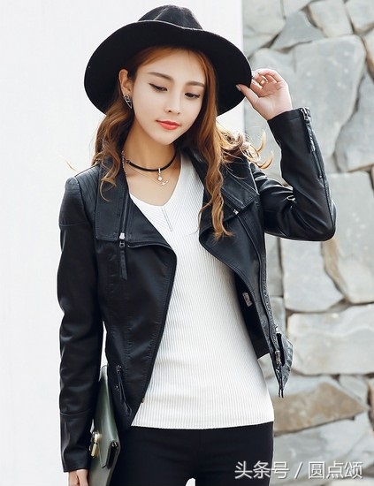 韩版皮衣女款怎么搭配好看,皮衣穿搭女春季搭配高级感