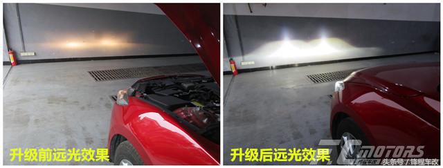 无论什么车型，原车卤素灯改氙气灯都是这种效果！昂科塞拉改灯