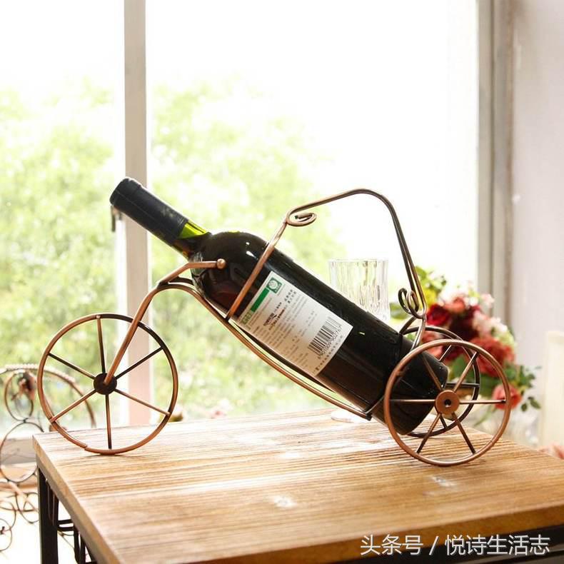 创意吧台悬挂式红酒架,创意家饰魔术般的红酒架