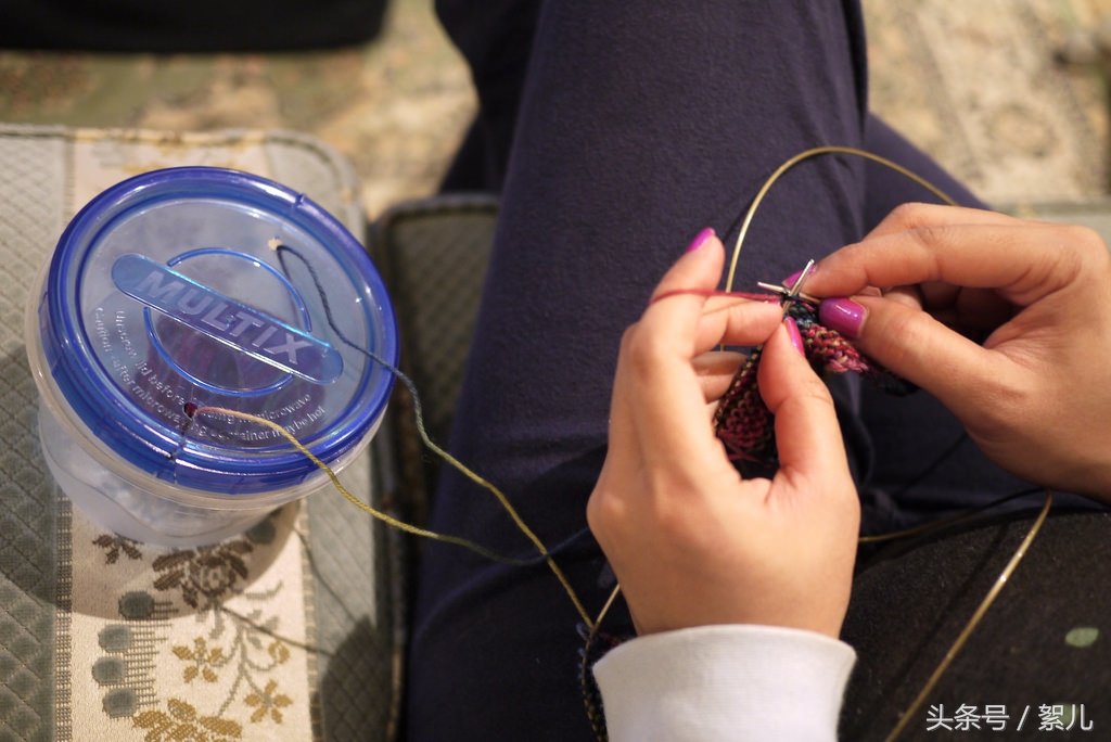 粗冰条线编织小包详细教程,编织小线团