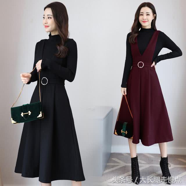 今年流行的羊毛毛呢连衣裙，穿的太美显档次