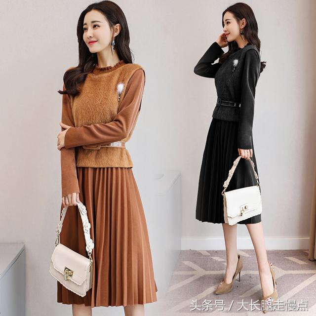 今年流行的羊毛毛呢连衣裙，穿的太美显档次