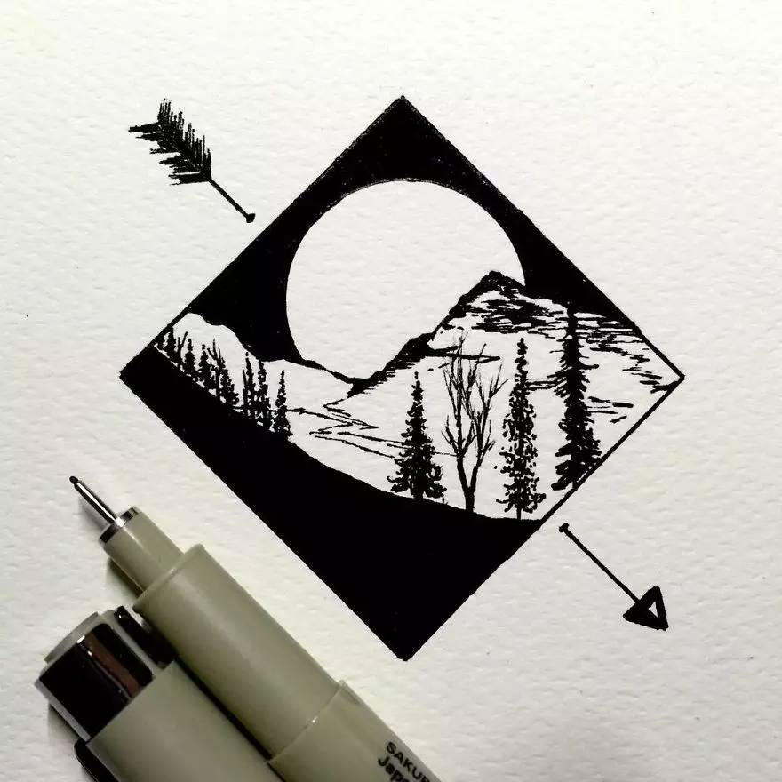 一支樱花针管笔就可以画出一幅惊世作品，厉害了我的哥