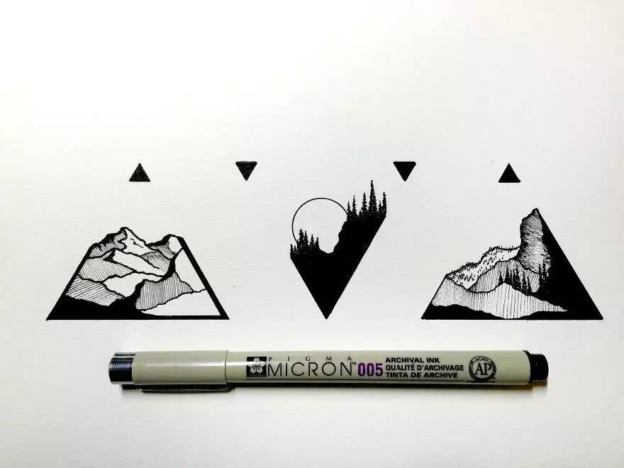 一支樱花针管笔就可以画出一幅惊世作品，厉害了我的哥