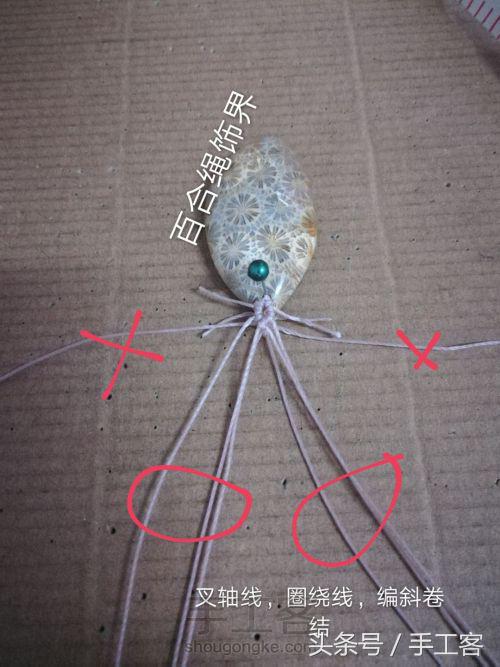 编绳项链背云的编法,宝宝平安扣编绳项链编法