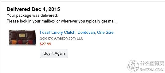 迟来的圣诞礼物：FOSSILEmoryClutch女款手拿包