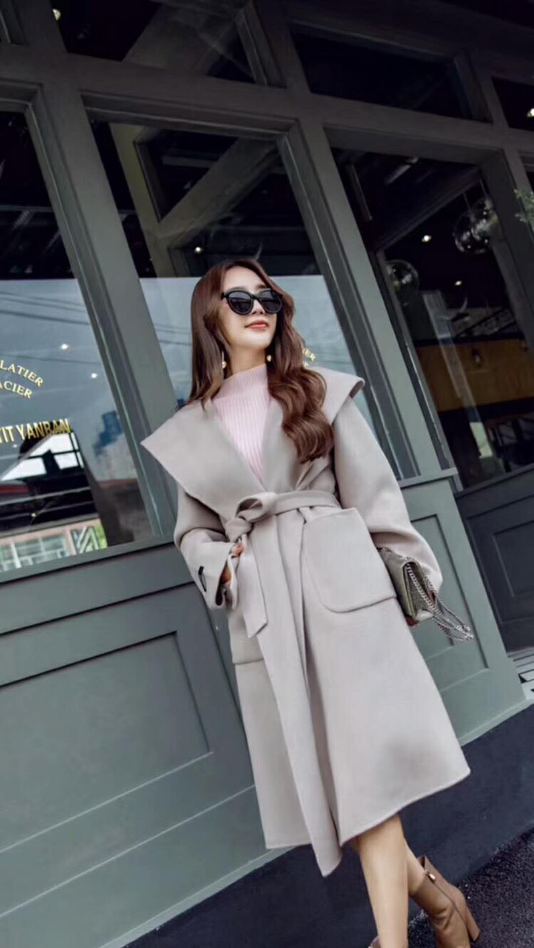 时髦个性潮流大衣高级感女,气质百搭轻奢大衣