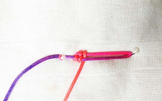 简单的麦穗编绳,麦穗结编绳教程手链