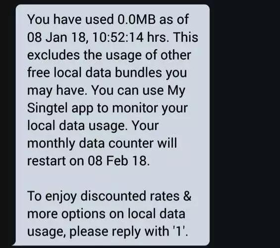 在新加坡怎么查询手机流量明细,在新加坡用中国手机流量