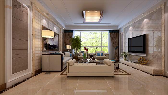 淄博绿城紫薇园145平装修方案,淄博庭院装修设计公司哪家好