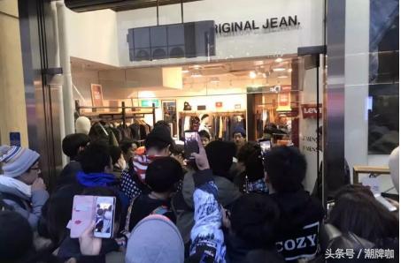 LevisxAirJordan联名销售火爆导致秩序失控电视台都来取材