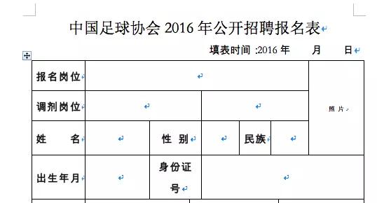 中国足协B级班报名表,中国足协人事改革
