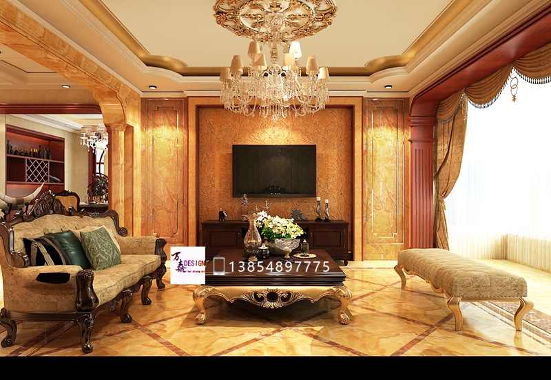 *安泰**宝盛广场180平——典雅欧式风格尽显奢华品质