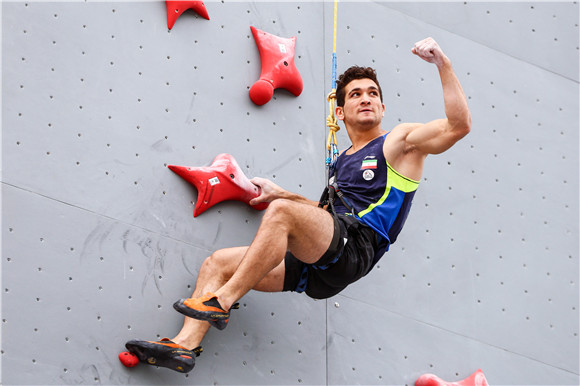 攀岩世界杯第二站,水墨大埝攀岩