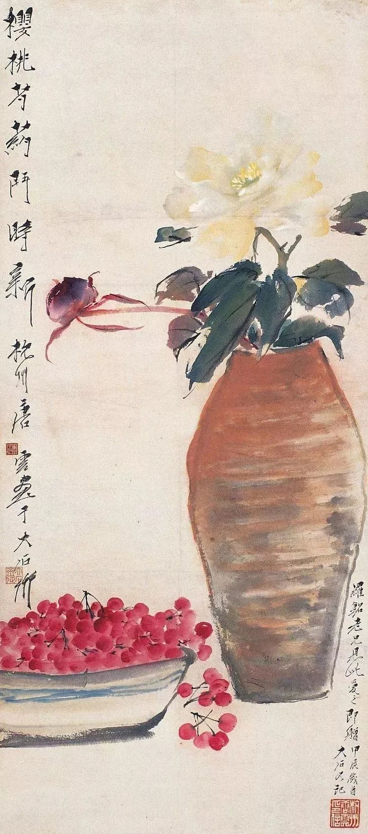 唐云早期花鸟作品欣赏,唐云先生花鸟条幅全集