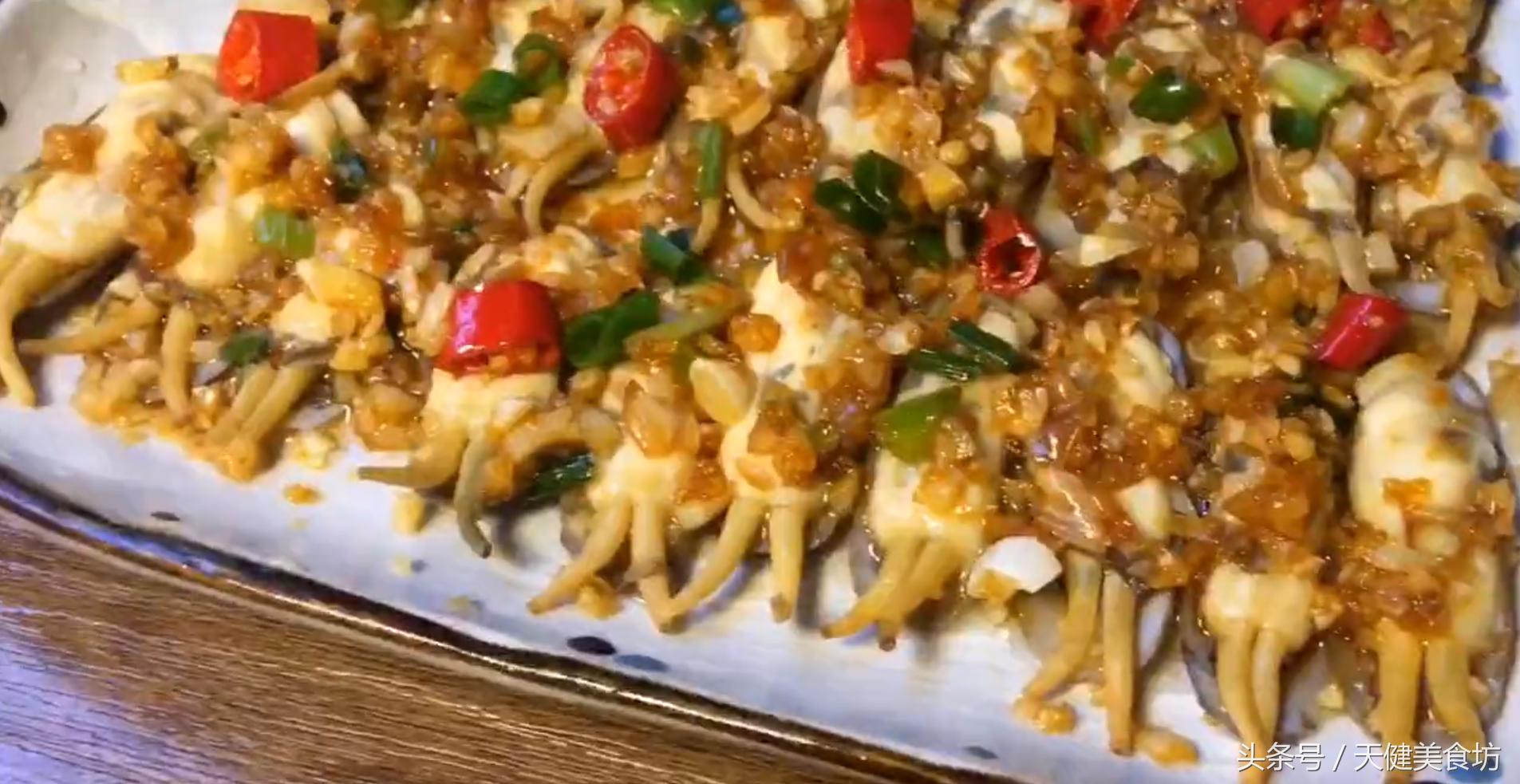 蛏子最美味的做法葱油蛏子,蛏子的清洗与蒜蓉蛏子家常做法