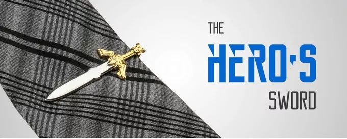 白领精英们，以后打领带可以选个游戏主题的领带夹了