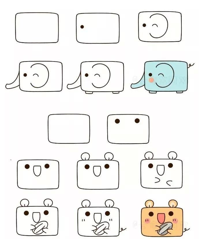 可爱的儿童简笔画大全简单,儿童简笔画大全简单零基础