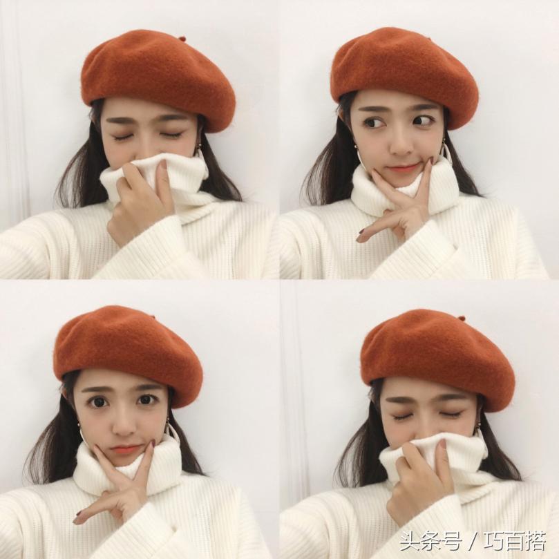 军训帽子短发怎么不显脸大,脸型偏小如何选帽子好看